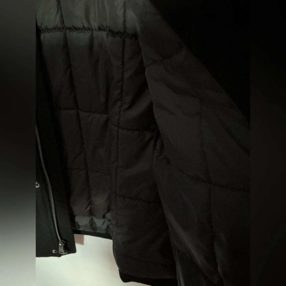Cole Haan Men's M65 Wool Blend Field Jacket Coat Peacoat Black Size Medium - Picture 5 of 7